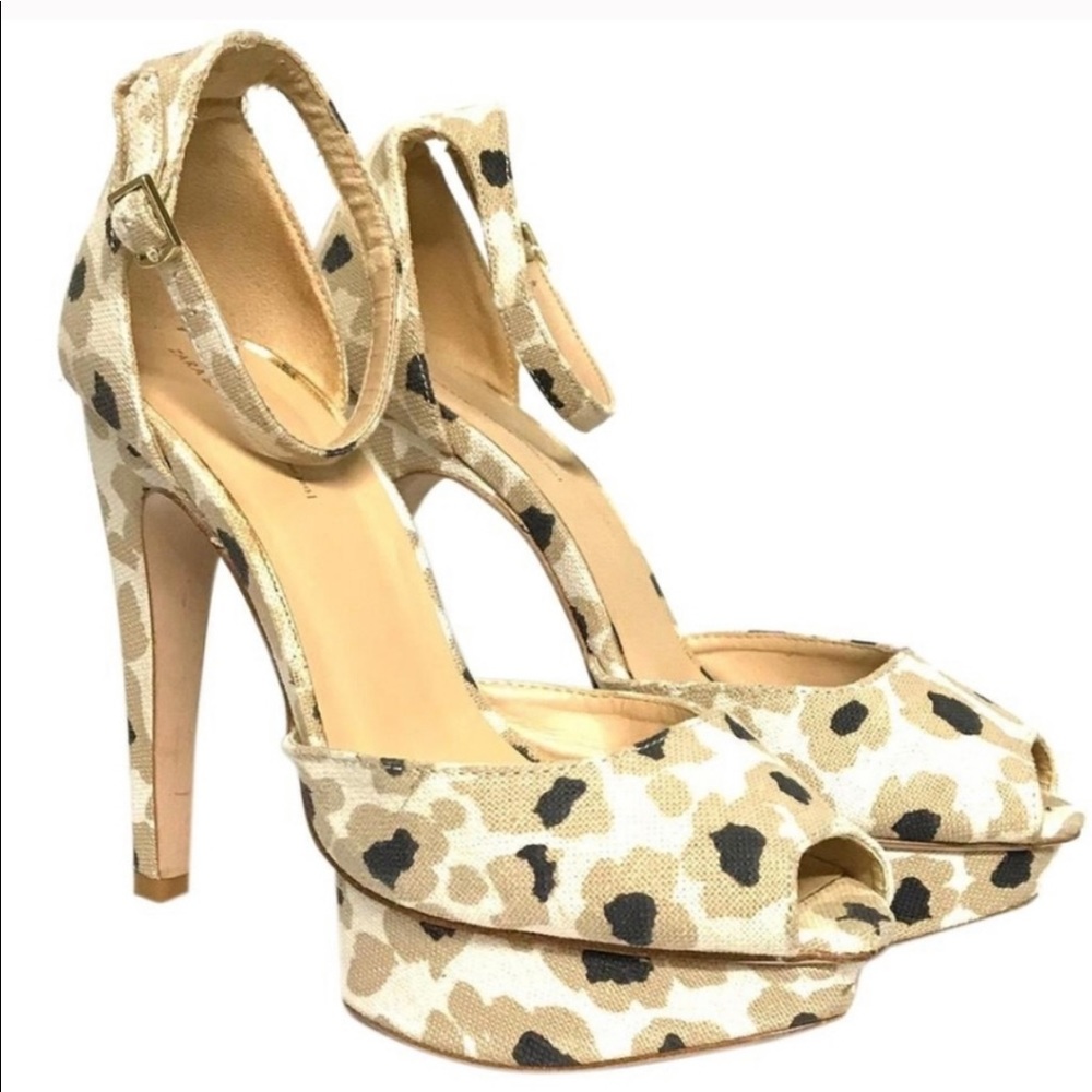 Zara leopard print heels
